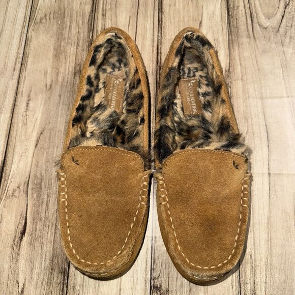 Koolaburra by UGG Lezly Cheetah Women's Suede Moccasin Slippers Size 7 - Picture 2 of 8